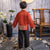 Long Sleeve Floral Silk Han Chinese Suit for Boy