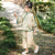 Trumpet Sleeve Chinese Painting Pattern 2-Pieces Han Costume Girl's Chinese Suit