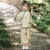 Traje chino tradicional de niña de 3 piezas con bordado de pájaro