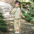 Costume chinois traditionnel 3 pièces pour fille avec broderie d'oiseaux