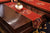 Mantel de camino de mesa oriental con brocado bordado de Phoenix