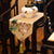 Lotus Embroidery Brocade Oriental Table Runner Table Cloth