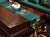 Mantel de camino de mesa oriental brocado bordado de pato mandarín