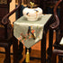 Mantel de camino de mesa oriental brocado bordado de pato mandarín