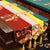 Mantel de camino de mesa oriental brocado bordado floral