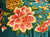 Nappe de chemin de table orientale brocart broderie florale