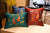 Housses de coussin de brocart de broderie de poisson chinois traditionnel