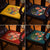 Floral Embroidery Brocade Traditional Chinese Seat Cushion