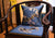 Cojín de asiento chino tradicional con brocado bordado de urraca