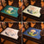Lotus Embroidery Brocade Traditional Chinese Seat Cushion
