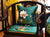 Cojín de asiento chino tradicional con brocado bordado de loto