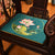 Lotus Embroidery Brocade Traditional Chinese Seat Cushion