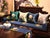 Cuscino del sedile cinese tradizionale in broccato con ricamo di loto