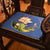 Cuscino del sedile cinese tradizionale in broccato con ricamo di loto