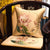 Cojín de asiento chino tradicional con brocado bordado de loto