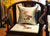Cojín de asiento chino tradicional brocado bordado de pato mandarín