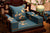 Housses de coussin chinoises traditionnelles en lin brodées d'oiseaux