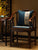 Cojín de asiento chino tradicional de lino bordado de pino y grulla