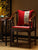 Cuscino del sedile cinese tradizionale in lino ricamato con pino e gru