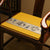 Cojín de asiento chino tradicional de lino bordado de pino y grulla