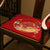 Cojín de asiento chino tradicional de lino bordado Cyprinus