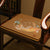 Cyprinus Embroidery Linen Traditional Chinese Seat Cushion