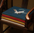 Crane Embroidery Linen Traditional Chinese Seat Cushion