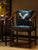 Cuscino del sedile cinese tradizionale in lino con ricamo a gru
