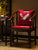 Cuscino del sedile cinese tradizionale in lino con ricamo a gru