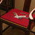 Crane Embroidery Linen Traditional Chinese Seat Cushion