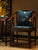 Cuscino del sedile cinese tradizionale in lino con ricamo di loto