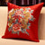 Dragons & Pivoine Broderie Brocart Housses de Coussin Chinois Traditionnel