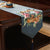 Dragon & Pivoine Broderie Brocart Chemin de Table Oriental Nappe