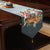 Dragon & Peony Embroidery Brocade Oriental Table Runner Table Cloth