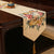 Drachen & Pfingstrose Stickerei Brokat orientalischer Tischläufer Tischdecke