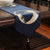 Mantel de camino de mesa oriental de terciopelo bordado con grúa