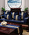 Cuscino del sedile cinese tradizionale in velluto con ricamo floreale
