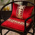 Floral Embroidery Velvet Traditional Chinese Seat Cushion