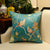 Magpie & Floral Embroidery Brocade Traditional Chinese Cushion Cover Pillow Case