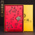 Cuaderno chinoiserie retro con cubierta de brocado con patrón de personajes Fu