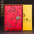 Fu Character Pattern Brocade Cover Retro Chinoiserie Notebook