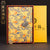 Retro Chinoiserie-Notizbuch mit Blumenbrokat-Abdeckung