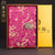 Cuaderno chinoiserie retro con cubierta de brocado con motivo de dragones