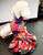 Robe chinoise traditionnelle en brocart floral Cheongsam pour chien en peluche