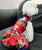 Robe chinoise traditionnelle en brocart floral Cheongsam pour chien en peluche