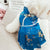 Traditionelles chinesisches Qipao-Kleid mit Blumenbrokat für Hunde-Teddy