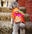 Kimono in broccato con cappottino imbottito con fiocco per cane Teddy