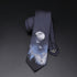 Gentleman-Krawatte im orientalischen Stil mit Mond- und Vogelmuster