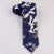 Corbata de caballero de estilo oriental con patrón de olas de mar y grúas