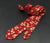 Cravatta da gentiluomo in cotone con motivo floreale in stile orientale